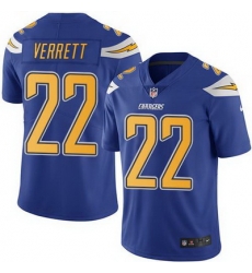 Nike Chargers #22 Jason Verrett Electric Blue Mens Stitched NFL Limited Rush Jersey Nike Chargers #22 Jason Verrett Electric Blue Mens Stitched NFL Limited Rush Jersey