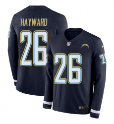 Nike Chargers #26 Casey Hayward Navy Blue Team Color Men Stitched NFL Limited Therma Long Sleeve Jersey Nike Chargers #26 Casey Hayward Navy Blue Team Color Men Stitched NFL Limited Therma Long Sleeve Jersey