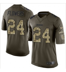 Nike San Diego Chargers #24 Brandon Flowers Green Men 27s Stitched NFL Limited Salute to Service Jersey Nike San Diego Chargers #24 Brandon Flowers Green Men 27s Stitched NFL Limited Salute to Service Jersey