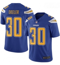Chargers #30 Austin Ekeler Electric Blue Youth Stitched Football Limited Rush Jersey Chargers #30 Austin Ekeler Electric Blue Youth Stitched Football Limited Rush Jersey