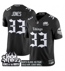 Men Minnesota Vikings 33 Aaron Jones Black 2025 F U S E Kings of the North Patch Gothic Norseblood Edition Vapor Untouchable Limited Stitched Football Jer Men Minnesota Vikings 33 Aaron Jones Black 2025 F U S E Kings of the North Patch Gothic Norseblood Edition Vapor Untouchable Limited Stitched Football Jer