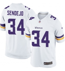 Men Nike Minnesota Vikings #34 Andrew Sendejo White Limited NFL Jersey Men Nike Minnesota Vikings #34 Andrew Sendejo White Limited NFL Jersey