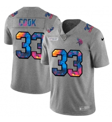 Minnesota Vikings 33 Dalvin Cook Men Nike Multi Color 2020 NFL Crucial Catch NFL Jersey Greyheather Minnesota Vikings 33 Dalvin Cook Men Nike Multi Color 2020 NFL Crucial Catch NFL Jersey Greyheather