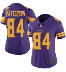 Nike Vikings #84 Cordarrelle Patterson Purple Womens Stitched NFL Limited Rush Jersey Nike Vikings #84 Cordarrelle Patterson Purple Womens Stitched NFL Limited Rush Jersey