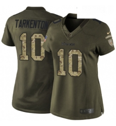 Womens Nike Minnesota Vikings 10 Fran Tarkenton Elite Green Salute to Service NFL Jersey Womens Nike Minnesota Vikings 10 Fran Tarkenton Elite Green Salute to Service NFL Jersey