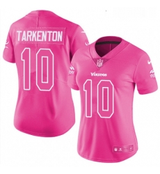 Womens Nike Minnesota Vikings 10 Fran Tarkenton Limited Pink Rush Fashion NFL Jersey Womens Nike Minnesota Vikings 10 Fran Tarkenton Limited Pink Rush Fashion NFL Jersey