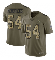 Youth Nike Vikings #54 Eric Kendricks Olive Camo Stitched NFL Limited 2017 Salute to Service Jersey Youth Nike Vikings #54 Eric Kendricks Olive Camo Stitched NFL Limited 2017 Salute to Service Jersey