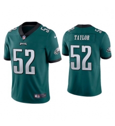 Men Nike Eagles 52 Davion Taylor Green Vapor Limited NFL Stitched Jersey Men Nike Eagles 52 Davion Taylor Green Vapor Limited NFL Stitched Jersey
