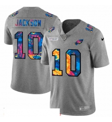 Men Philadelphia Eagles 10 Desean Jackson Men Nike Multi Color 2020 NFL Crucial Catch NFL Jersey Greyheather Men Philadelphia Eagles 10 Desean Jackson Men Nike Multi Color 2020 NFL Crucial Catch NFL Jersey Greyheather