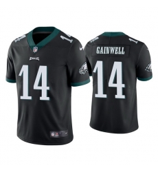 Men Philadelphia Eagles 14 Kenneth Gainwell Black Vapor Untouchable Limited Stitched Jersey Men Philadelphia Eagles 14 Kenneth Gainwell Black Vapor Untouchable Limited Stitched Jersey