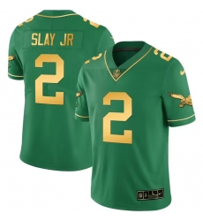 Men Philadelphia Eagles 2 Darius Slay JR Green gold black Vapor Untouchable Limited Stitched Jersey Men Philadelphia Eagles 2 Darius Slay JR Green gold black Vapor Untouchable Limited Stitched Jersey