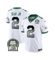 Men Philadelphia Eagles 2 Darius Slay JR White 2023 F U S E Throwback Vapor Untouchable Limited Stitched Football Jersey Men Philadelphia Eagles 2 Darius Slay JR White 2023 F U S E Throwback Vapor Untouchable Limited Stitched Football Jersey