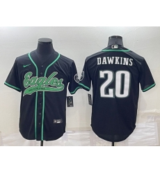 Men Philadelphia Eagles 20 Brian Dawkins Black Cool Base Stitched Baseball Jersey Men Philadelphia Eagles 20 Brian Dawkins Black Cool Base Stitched Baseball Jersey