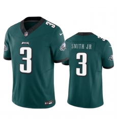 Men Philadelphia Eagles 3 Nolan Smith JR Green 2023 F U S E Vapor Untouchable Limited Stitched Football Jersey Men Philadelphia Eagles 3 Nolan Smith JR Green 2023 F U S E Vapor Untouchable Limited Stitched Football Jersey