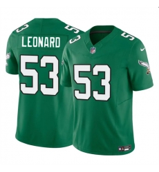 Men Philadelphia Eagles 53 Shaquille Leonard Green 2023 F U S E Vapor Untouchable Limited Stitched Football Jersey Men Philadelphia Eagles 53 Shaquille Leonard Green 2023 F U S E Vapor Untouchable Limited Stitched Football Jersey