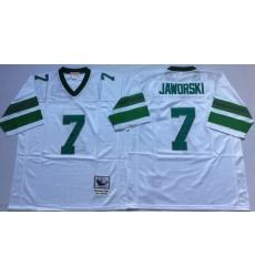 Men Philadelphia Eagles 7 Ron Jaworski White M&N Throwback Jersey Men Philadelphia Eagles 7 Ron Jaworski White M&N Throwback Jersey