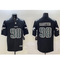 Men Philadelphia Eagles 98 Jalen Carter Black Fashion New Vapor Untouchable Limited Stitched Football Jersey Men Philadelphia Eagles 98 Jalen Carter Black Fashion New Vapor Untouchable Limited Stitched Football Jersey