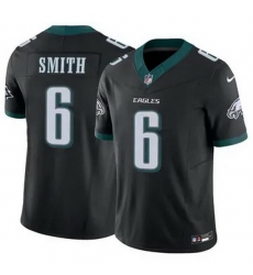 Men Philadelphia Eagles DeVonta Smith #6 Black F U S E Stitched NFL Jersey Men Philadelphia Eagles DeVonta Smith #6 Black F U S E Stitched NFL Jersey
