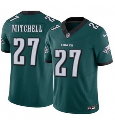 Men Philadelphia Eagles Quinyon Mitchell #27 Green F U S E Stitched NFL Jersey Men Philadelphia Eagles Quinyon Mitchell #27 Green F U S E Stitched NFL Jersey