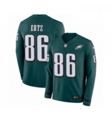 Mens Nike Philadelphia Eagles 86 Zach Ertz Limited Green Therma Long Sleeve NFL Jersey Mens Nike Philadelphia Eagles 86 Zach Ertz Limited Green Therma Long Sleeve NFL Jersey