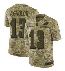 Nike Eagles #13 Nelson Agholor Camo Mens Stitched NFL Limited 2018 Salute To Service Jersey Nike Eagles #13 Nelson Agholor Camo Mens Stitched NFL Limited 2018 Salute To Service Jersey