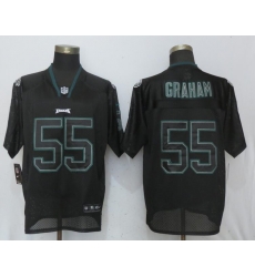 Nike Eagles #55 Brandon Graham Black Lights Out Elite Jersey Nike Eagles #55 Brandon Graham Black Lights Out Elite Jersey