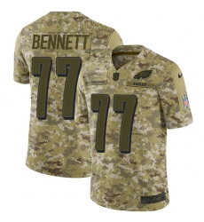 Nike Eagles #77 Michael Bennett Camo Men Stitched NFL Limited 2018 Salute To Service Jersey Nike Eagles #77 Michael Bennett Camo Men Stitched NFL Limited 2018 Salute To Service Jersey