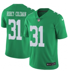 Nike Philadelphia Eagles 31 Nickell Robey Coleman Green Men Stitched NFL Limited Rush Jersey Nike Philadelphia Eagles 31 Nickell Robey Coleman Green Men Stitched NFL Limited Rush Jersey
