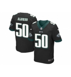 Nike Philadelphia Eagles 50 Kiko Alonso Black Elite NFL Jersey Nike Philadelphia Eagles 50 Kiko Alonso Black Elite NFL Jersey