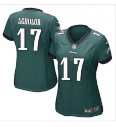 Women NEW Eagles #17 Nelson Agholor Midnight Green Team Color Stitched NFL New Elite Jersey Women NEW Eagles #17 Nelson Agholor Midnight Green Team Color Stitched NFL New Elite Jersey