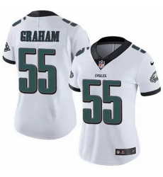 Women Philadelphia Eagles Brandon Graham #55 White F U S E Stitched NFL Jersey Women Philadelphia Eagles Brandon Graham #55 White F U S E Stitched NFL Jersey
