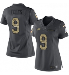 Womens Nike Philadelphia Eagles 9 Nick Foles Limited Black 2016 Salute to Service NFL Jersey Womens Nike Philadelphia Eagles 9 Nick Foles Limited Black 2016 Salute to Service NFL Jersey