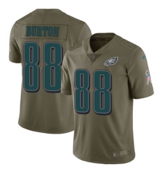 Nike Eagles #88 Trey Burton Olive Youth Stitched NFL Limited 2017 Salute to Service Jersey Nike Eagles #88 Trey Burton Olive Youth Stitched NFL Limited 2017 Salute to Service Jersey
