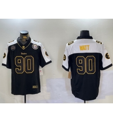 Men Nike Pittsburgh Steelers 90 T J Watt Black Team Color Stitched NFL Vapor Untouchable Limited Jersey 2 Men Nike Pittsburgh Steelers 90 T J Watt Black Team Color Stitched NFL Vapor Untouchable Limited Jersey 2