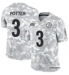 Men Pittsburgh Steelers 3 B.T. Potter 2024 Arctic Camo Salute To Service Limited Stitched Football Jersey Men Pittsburgh Steelers 3 B.T. Potter 2024 Arctic Camo Salute To Service Limited Stitched Football Jersey