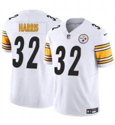 Men Pittsburgh Steelers 32 Franco Harris White 2024 F U S E Alternate Vapor Untouchable Limited Stitched Jersey Men Pittsburgh Steelers 32 Franco Harris White 2024 F U S E Alternate Vapor Untouchable Limited Stitched Jersey