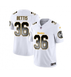 Men Pittsburgh Steelers 36 Jerome Bettis White 2023 F U S E Smoke Vapor Untouchable Limited Stitched Jersey Men Pittsburgh Steelers 36 Jerome Bettis White 2023 F U S E Smoke Vapor Untouchable Limited Stitched Jersey