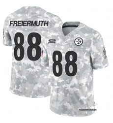 Men Pittsburgh Steelers #88 Pat Freiermuth 2024 Arctic Camo Salute To Service Limited Stitched Football Jersey Men Pittsburgh Steelers #88 Pat Freiermuth 2024 Arctic Camo Salute To Service Limited Stitched Football Jersey