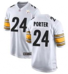 Men Pittsburgh Steelers Joey Porter #24 White Vapor Untouchable Limited Stitched Jersey Men Pittsburgh Steelers Joey Porter #24 White Vapor Untouchable Limited Stitched Jersey