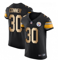 Mens Nike Pittsburgh Steelers 30 James Conner Elite BlackGold Team Color NFL Jersey Mens Nike Pittsburgh Steelers 30 James Conner Elite BlackGold Team Color NFL Jersey