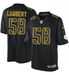 Mens Nike Pittsburgh Steelers 58 Jack Lambert Limited Black Impact NFL Jersey Mens Nike Pittsburgh Steelers 58 Jack Lambert Limited Black Impact NFL Jersey