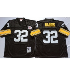 Mitchell And Ness Steelers #32 Franco Harris Black Throwback Stitched NFL Jersey Mitchell And Ness Steelers #32 Franco Harris Black Throwback Stitched NFL Jersey