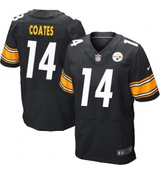 Nike Pittsburgh Steelers #14 Sammie Coates Black Team Color Men 27s Stitched NFL Elite Jersey Nike Pittsburgh Steelers #14 Sammie Coates Black Team Color Men 27s Stitched NFL Elite Jersey