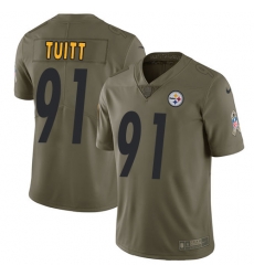 Nike Steelers #91 Stephon Tuitt Olive Mens Stitched NFL Limited 2017 Salute to Service Jersey Nike Steelers #91 Stephon Tuitt Olive Mens Stitched NFL Limited 2017 Salute to Service Jersey