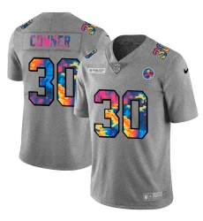 Pittsburgh Steelers 30 James Conner Men Nike Multi Color 2020 NFL Crucial Catch NFL Jersey Greyheather Pittsburgh Steelers 30 James Conner Men Nike Multi Color 2020 NFL Crucial Catch NFL Jersey Greyheather