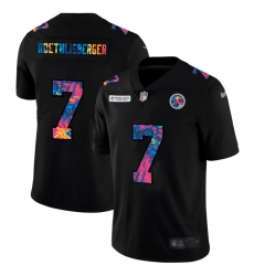 Pittsburgh Steelers 7 Ben Roethlisberger Men Nike Multi Color Black 2020 NFL Crucial Catch Vapor Untouchable Limited Jersey Pittsburgh Steelers 7 Ben Roethlisberger Men Nike Multi Color Black 2020 NFL Crucial Catch Vapor Untouchable Limited Jersey
