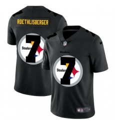 Pittsburgh Steelers 7 Ben Roethlisberger Men Nike Team Logo Dual Overlap Limited NFL Jersey Black Pittsburgh Steelers 7 Ben Roethlisberger Men Nike Team Logo Dual Overlap Limited NFL Jersey Black