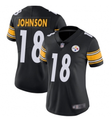 Steelers 18 Diontae Johnson Black Team Color Women Stitched Football Vapor Untouchable Limited Jersey Steelers 18 Diontae Johnson Black Team Color Women Stitched Football Vapor Untouchable Limited Jersey