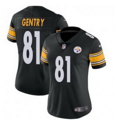 Women Nike 81 Zach Gentry Pittsburgh Steelers Limited Black Team Color Vapor Untouchable Jersey Women Nike 81 Zach Gentry Pittsburgh Steelers Limited Black Team Color Vapor Untouchable Jersey