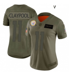 Women Nike Steelers 11 Chase Claypool 2019 Salute To Service Stitched NFL Jersey Women Nike Steelers 11 Chase Claypool 2019 Salute To Service Stitched NFL Jersey
